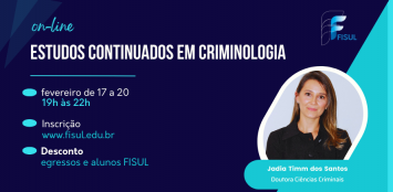 Inscrições Abertas para o Curso de Estudos Continuados em Criminologia 